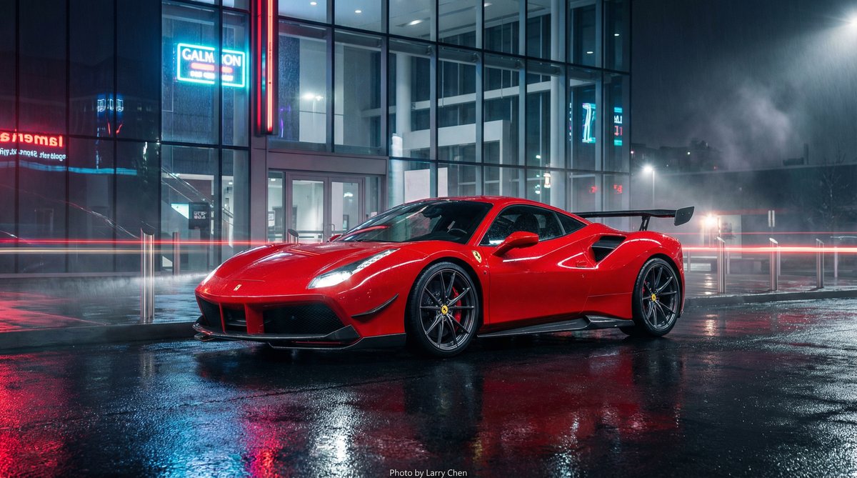 海角网视频：法拉利488改装