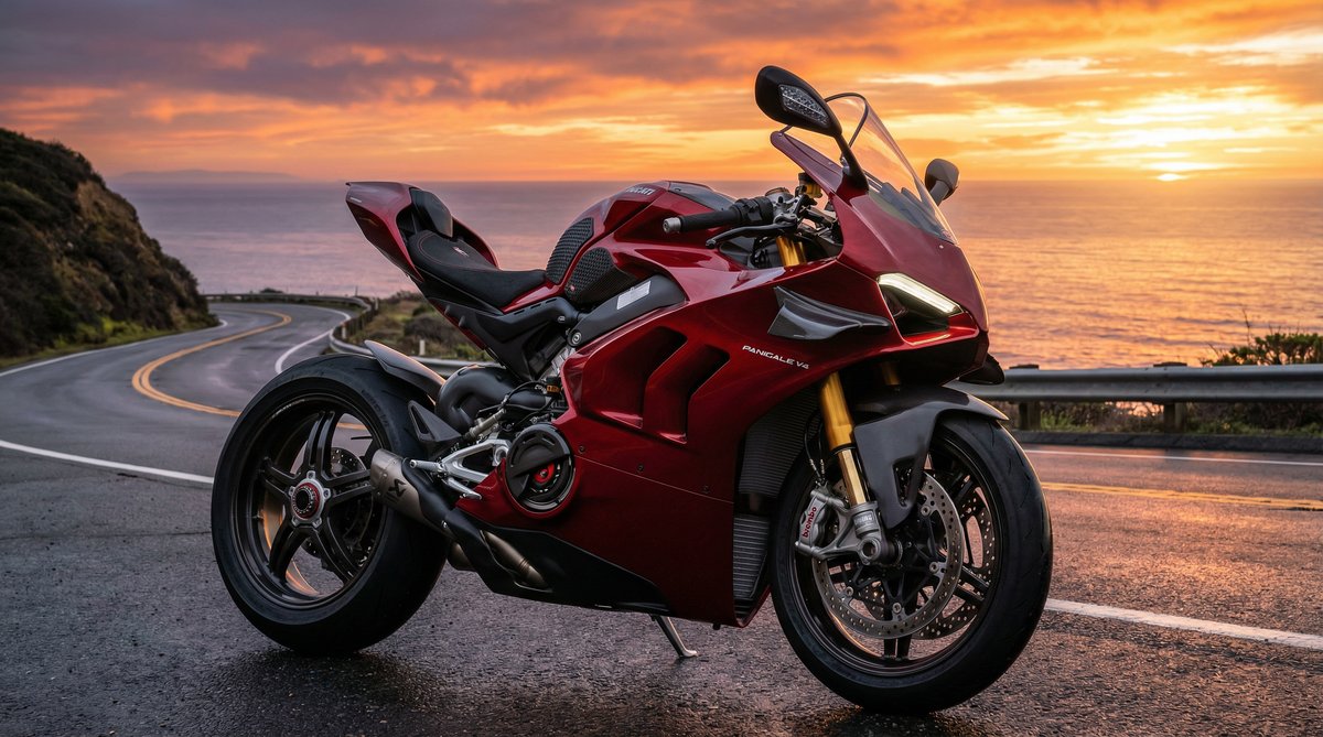 海角网视频：杜卡迪V4摩托车